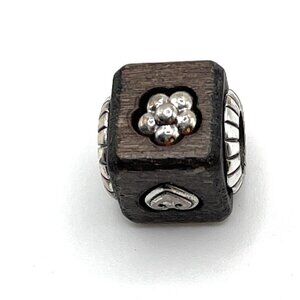 Brighton Wooden Square Charm - 4679